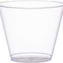 Setup 5 oz Clear Hard Plastic Shot Glasses [200 Count] Small Disposable Shot Cups for Cocktails & Parties