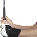 Golf Wrist Training Aid, Golf Swing Training Aid,Adjustable Golf Wrist Brace, Wrist Band for Swing Correction, Alignment Practice Tools for Golf Beginners, Fit Left Hand, Large, Black