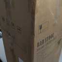 Diwhy Industrial Vintage Bar Stool, Kitchen Counter Height Adjustable Pipe Chair, Cast Iron Stool, Swivel Bar Stool with Backrest, Silver, Fully Welded Set of 2 Brown Upholstered