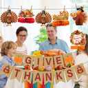 2 x Give Thanks Banner Thanksgiving Banner for Thanksgiving Party Decorations Friendsgiving Party Decorations Thanksgiving Decorations Friendsgiving Decorations Glitter