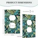 Decorative Art Light Switch Covers,1 Gang Single Toggle Duplex Outlet,Wall Plate,Switchplate Electrical Faceplate,Morris