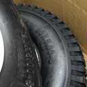 20x8-8 Lawn Mower Tires with Rim (3/16" Keyway), Replaces for Natural Rubber Turf Tires 20x8.00-8 (check Tire Sidewall) Pneumatic 4 Ply Tubeless |3.5" Offset | Bore ID 3/4"|965 Pounds Capacity (2 Pcs)