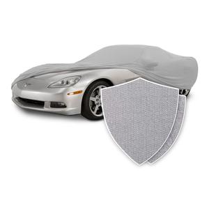 WinPower Indoor Sports Car Cover 163-181 inches Stretch Dustproof Protection Full Car Cover for Underground Garage, Car Show, Silver