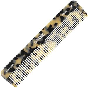 Kent 16T TW Fine Tooth and Wide Tooth Comb for Daily Grooming, Handmade Styling Comb for All Hair Types, Styling and Detangling Combs for Men and Women (White Tokyo)