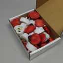 Amagic 1000 Pieces Artificial Rose Petals with 12 Heart LED Tea Lights Candles Kit, Rose Petals and Candles Set for Proposal, Anniversary, Valentine's Day, Special Romantic Night, Wedding Table Decor