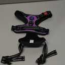 PHOEPET No Pull Dog Harnesses for Small Dogs Reflective Adjustable Front Clip Vest with Handle 2 Metal Rings 3 Buckles [Easy to Put on & Take Off](S, Purple)