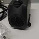 CWKJ Fountain Pump, 880GPH Submersible Water Pump, Durable 60W Outdoor Fountain Water Pump with Replacement Rotor Impeller, 3 Nozzles for Aquarium, Pond, Fish Tank, Water Pump Hydroponics, Fountain