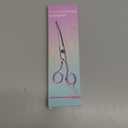 Dog Grooming Scissors Curved Shears Set Rounded Trimming Scissors for Professional Pet Dogs Cats Doodles Face Paws Matted Hair Removal at Home Use Supplies Station for Carding Tools and Trimmer