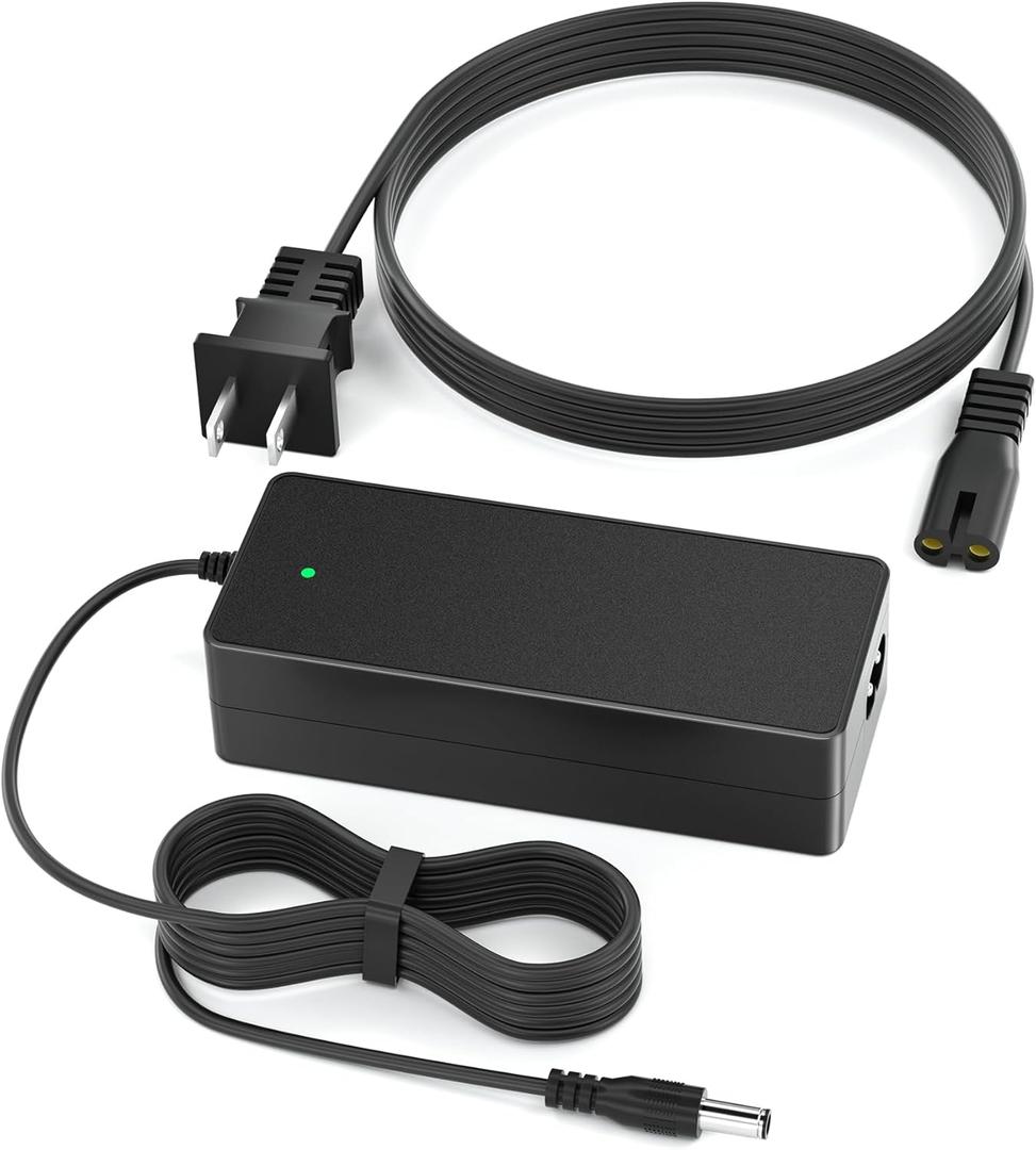 VHBW 42V 2A Electric Scooter ChargerCompatible with GoTrax GXL V2, Apex, XR Ultra, Electric Scooters with 36V Lithium Battery - Round DC Plug (Not 3-Prong or XLR)
