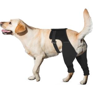 Dog Recovery Sleeve Rear Leg for Stop Licking, Comfortable Back Leg Pants for Wound ACL TPLO After Surgery, Dog Cone Alternative Protective, L