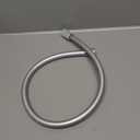 31 Inches Bidet Hose,Explosion Proof,Anti Winding,Silicone High Pressure Showerhead Hoses For Cleaning,Fits G1/2 Standard Interface,360 Rotation,Silver,Flexible Short Shower Hose Replacement