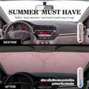 Windshield Sun Shade Foldable Car Front Window Covers for Car Accessories Sun Heat UV Rays Visor Protector Protection for Universal Cars SUV Truck(Pink Sequins)