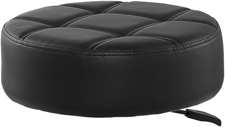 Antlu Round Seat Cushion for Bar Stool Rolling Chair Replacement (Super Big, Black)