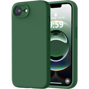 LOVE 3000 Designed for iPhone 16e Case, Premium Silicone with [Soft Anti-Scratch Microfiber Lining] Shockproof Protective Phone Case for Men Women Girls 6.1", Green (iPhone 16e 6.1inch)