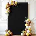 Wedding Arch Cover Black 6.6FT x 4FT Square Arch Backdrop Covers Stretchy Spandex Fitted Square Backdrop Cover for Birthday Party Wedding Ceremony Banquet Decoration