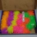 24 Pack LED Puffer Balls - Light up Bouncy Puffer Balls Toys for School Classroom Exchange, Valentines Day Party Favors, Goodie Bags & Fidget Stress Relief