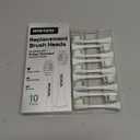 Replacement Toothbrush Brush Heads Compatible with Philips Sonicare Electric Toothbrushes with Click-on System Dupont Bristles for Optimal Plaque Remove, Pack of 10, White