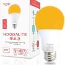 hooga Sleep Light Bulb, Amber Light Bulbs for Sleep Therapy, Blue Light Blocking, 1600K Dim Light Bulbs 7W Equivalent, Mood Soothing Light, E26 A19 Warm Light Bulbs for Bedroom, Nursery, 1 Pack.