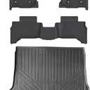 Floor Mats Cargo Mats for 2025 2026 Toyota 4runner / 4 Runner(Not for Hybrid), All Weather Protection Accessories Custom Full Set Liner Include 1st & 2nd Row Car Floor Mats TPE Slush Mat