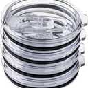 Silver Buffalo 4 Pack Replacement Lids for 40 Ounce Stainless Steel Tumbler