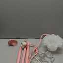 HMVPL Pink Flower Floor Lamp, Floral Standing Lamp with 2 LED 5W Blubs, Foot Switch, Modern Corner Tall Lamp with Acrylic Shade, Girls Cute Floor Lamp for Living Room Bedroom Office Kids Reading