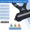 Adjustable Weighted Vest for Men and Women 4-10lb/11-20lb/20-32lb Vest with 6 Ironsand Weights, Adjustable Body Weight Vest Exercise Set for Strength Training,Cardio,Running, Walking