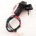 DJ-Motor 4 Wires Ignition Key Switch 3 Function Left Starter Switch Spark Plug Assembly for 50cc 70cc 90cc 110cc 125cc TaoTao SUNL Chinese ATV Quad 4 Wheeler