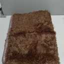 Small Fluffy Rugs for Bedroom 2x3 Brown Shaggy Area Rug Soft Plush Fuzzy Fur Throw Rug for Living Room Dorm Kids Nursery Home Decor Aesthetic Carpets