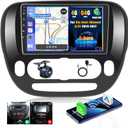 [8 Core 4G+64G] Android 15 Car Stereo for Kia Soul 2014-2017 with Wireless Carplay Android Auto, 9 Inch HD Touchscreen Car Radio with GPS WiFi Bluetooth FM/RDS DSP SWC Backup Camera MIC