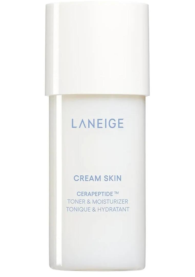 LANEIGE Cream Skin Toner & Moisturizer: Lightweight Refillable Korean Milky Toner with Ceramide & Peptide for Hydration, Firming, & Barrier Support