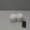 Flameless Candles Battery Operated with Remote & Timer3x3" White LED Pillar Candles - 600H Flickering Flame, Realistic Fake Candles for Indoor/Outdoor Valentine's Day, Weddings, Home Decor1-Pack