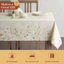 Maison d' Hermine Table Cloth Rectangle Table 100% Cotton 70 x 108 Inches Tablecloth Reusable Decorative for Dining Kitchen Room Farmhouse Party Home Hotel Restaurant Spring Summer - Colmar