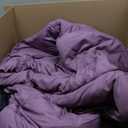 Anibedding Boho Comforter Set,8 Pieces Bed in a Bag Patchwork Striped Comforter Set,Purple Bed Set Queen Size,Soft Microfiber Boho Bedding Set for All Season(90"90")