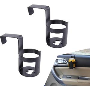 2 PCS Car Cup Holder, Portable & Anti-slip & Anti-friction Design, In-car Storage for Drinks Phone Tea Cup during Driving, Universal for Most Vehicles (Black #11)