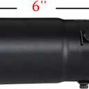 Black Exhaust tip - Fit 1.75 to 2.5 Inch Exhaust Tail Pipe Diameter- Black Coated Stainless Steel - Car Muffler Tips
