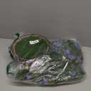 Waipfaru Artificial Hanging Baskets with Flowers, Fake Hanging Plants Outdoors, Faux Vine Bougainvillea for Urn Fillers Front Porch Patio Outside Summer Decor (Blue)