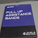 Pull Up Assistance Resistance Bands - Long Loop Power Bands for Men and Women - Strength Power Flexibility Training at Home & Gym - Ebooks & Workout Chart Included by Iron Core Fitness (#2 Purple, Black, Red, Yellow - 4 Sets)