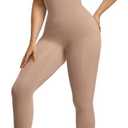 SHAPERX Hourglass Leggings 360 Compression 2 Sizes Look Full Body Shaper Breathable No Roll Down, L/XL