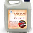 OPTIUM Wash & Wax Car Shampoo Concentrated Car Soap with Self-Shining Silicone Wax Biodegradable, Safe for All Paint Finishes, Removes Grease & Dirt Professional Size 136 oz