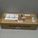 Fivootvi Semi Flush Mount Wood Ceiling Light Fixture 6-Lights Rustic Wooden Sputnik Chandelier Farmhouse Ceiling Lighting Oak and Black with E26 for Dining Room Bedroom Kitchen Lighting Fixture.