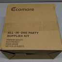 Ecomore Girl Boy Sage Green Baby Shower Decorations 247 PCS (25 Guest) Boho Greency Party Supplies with Paper Plate Napkin Cup Cutlery & Tablecloth Oh Baby Backdrop Balloon Kit for Gender Reveal Decor