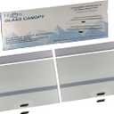 H2Pro Glass Canopy Aquarium Lid for Fresh & Saltwater Fish Tanks (A48GT for Aqueon 75/90 / 110 Gallon Aquariums)