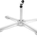 KiKiHeim Patio Umbrella Stand Outdoor Base, Portable Foldable Beach Umbrella Stand, Rust Free Tempered Iron Umbrella Base Holder, White