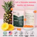 Premium Feminine Balance Gummies for Women's Health & Wellness Hawaiian Pineapple Gummies, Immune Support, Vegan, Gluten-Free & Halal,60 Gummies - 30 Day Supply, No BB Date