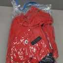 Men's Mountain Waterproof Ski Jacket Winter Windbreaker Warm Hooded Snowboarding Raincoat Jackets (Red), Small