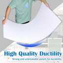 Sunnyglade 10-Pack Drop Ceiling Tile 2ft x 4ft, Smooth White PVC Ceiling Panel 24 x 48in, 5mm thicknesses Waterproof Reusable and Fire-Rated, 80 Sq. Ft (10, White)