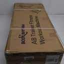 BODY RHYTHM Dual-track Ab Workout Machine with 4 Adjustable Heights, Foldable Core & Abdominal Exercise Machine with 330lbs Weight Capacity, Total Ab Workout Equipment for Home Gym, Ab Women Exercise Fitness Trainer. (Black)