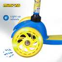 Self Balancing Kick Scooter with Light Up Wheels, Extra Wide Deck, 3 Wheel Platform, Foot Activated Brake, 75 lbs Limit, Kids & Toddlers Girls or Boys, for Ages 3 and Up
