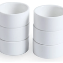 1 oz Mini Porcelain Ramekins Set of 6, Small Ceramics Souffle Dish, Exactly Designed for Dipping Sauce, Ketchup, Salsa and Jams, 30ml White