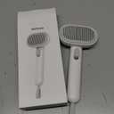 Aumuca Cat Brush for Shedding, Cat Brushes for Indoor Cats, Cat Brush for Long or Short Haired Cats, Cat Grooming Brush Cat Comb for Kitten Rabbit Massage Removes Loose Fur (White)